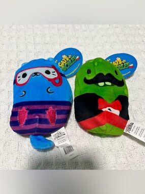 NWT Cats Vs. Pickles 4” Good Buoy &  Fitzgherkin Pickle Bundle Bean Bag Plush